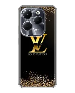 Чехол для Infinix Hot 40 с картинкой «LV — золотые искры»