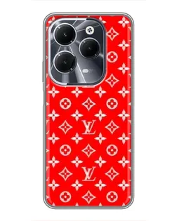 Чехол для Infinix Hot 40 с картинкой «Яркий паттерн LV»