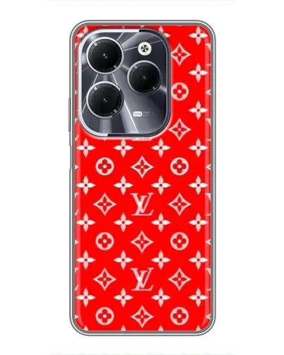 Чехол для Infinix Hot 40 с картинкой «Яркий паттерн LV»