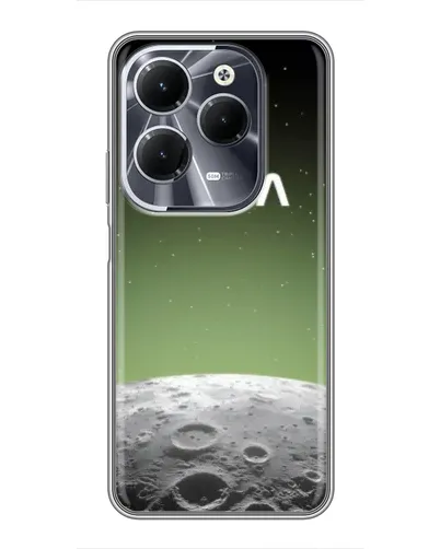 Чехол для Infinix Hot 40 с картинкой «NASA — лунный градиент»