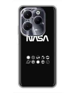 Чехол для Infinix Hot 40 с картинкой «NASA — технический принт» Чехол для Infinix Hot 40 с картинкой «NASA — технический принт»