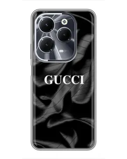 Чохол для Infinix Hot 40 з картинкою «Gucci — шовкові хвилі» Чохол для Infinix Hot 40 з картинкою «Gucci — шовкові хвилі»