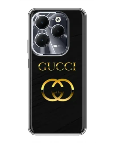 Чехол для Infinix Hot 40 с картинкой «Золотой логотип Gucci» Чехол для Infinix Hot 40 с картинкой «Золотой логотип Gucci»