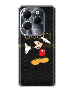 Чехол для Infinix Hot 40 с картинкой «Микки Маус Gucci»