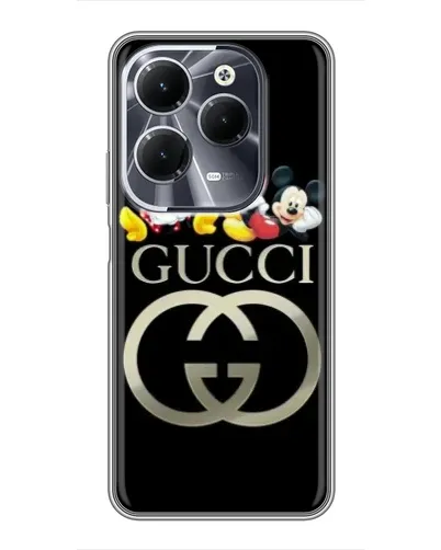 Чехол для Infinix Hot 40 с картинкой «Gucci — герои Disney» Чехол для Infinix Hot 40 с картинкой «Gucci — герои Disney»