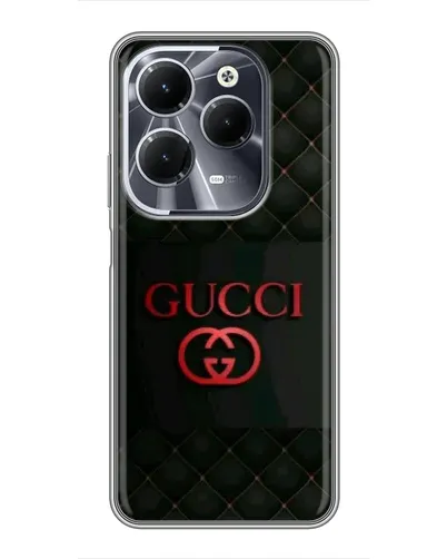 Чехол для Infinix Hot 40 с картинкой «Gucci — стеганый черный» Чехол для Infinix Hot 40 с картинкой «Gucci — стеганый черный»