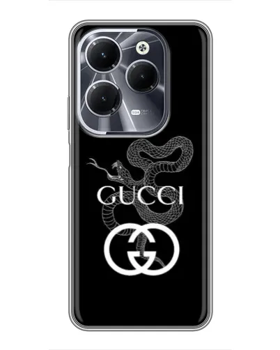 Чехол для Infinix Hot 40 с картинкой «Gucci — серебряная змея» Чехол для Infinix Hot 40 с картинкой «Gucci — серебряная змея»
