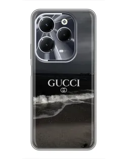 Чехол для Infinix Hot 40 с картинкой «Gucci — морской прибой»
