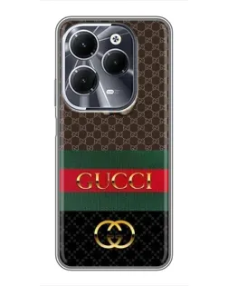 Чехол для Infinix Hot 40 с картинкой «Gucci — брендированный десерт»