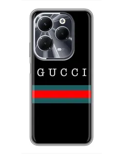 Чехол для Infinix Hot 40 с картинкой «Gucci — красный пояс»