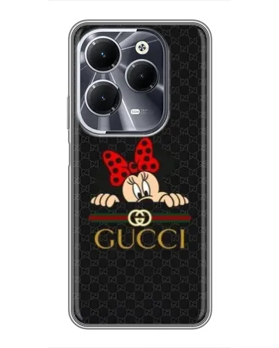Чехол для Infinix Hot 40 с картинкой «Минни Маус Gucci — черный» Чехол для Infinix Hot 40 с картинкой «Минни Маус Gucci — черный»