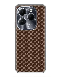 Чохол для Infinix Hot 40 з картинкою «Gucci — шоколадна сітка»