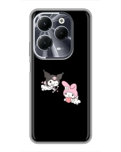 Чехол для Infinix Hot 40 с картинкой «My Melody и Kuromi»