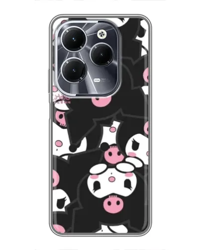Чехол для Infinix Hot 40 с картинкой «Паттерн голов Куроми»