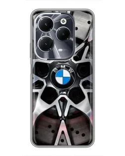 Чехол для Infinix Hot 40 с картинкой «BMW — деталь диска»
