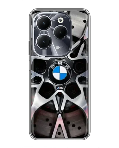 Чехол для Infinix Hot 40 с картинкой «BMW — деталь диска»
