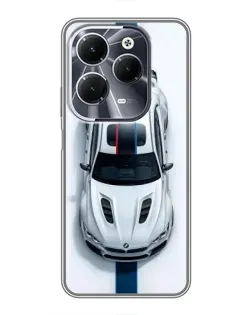 Чехол для Infinix Hot 40 с картинкой «Вид сверху — BMW M»