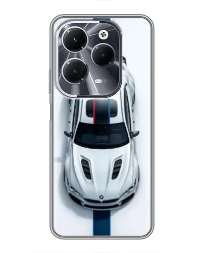 Чехол для Infinix Hot 40 с картинкой «Вид сверху — BMW M»