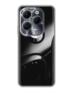 Чехол для Infinix Hot 40 с картинкой «Эмблема BMW — макро»