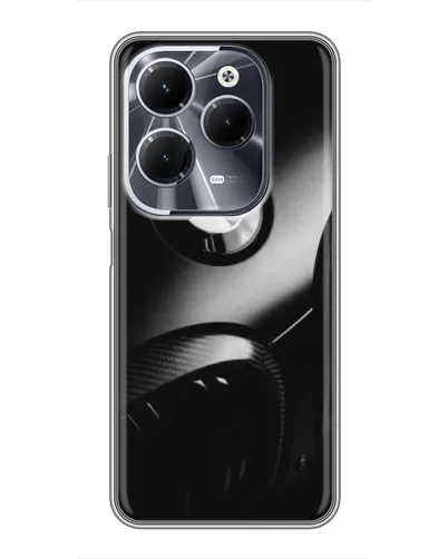 Чехол для Infinix Hot 40 с картинкой «Эмблема BMW — макро»