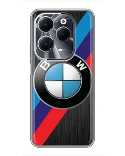 Чехол для Infinix Hot 40 с картинкой «BMW M-stripes стиль»