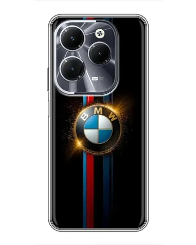 Чехол для Infinix Hot 40 с картинкой «BMW M-Power неон»