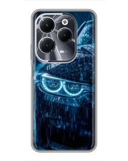 Чехол для Infinix Hot 40 с картинкой «BMW под дождем»