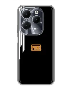 Чехол для Infinix Hot 40 с картинкой «PUBG — вертикальные линии»