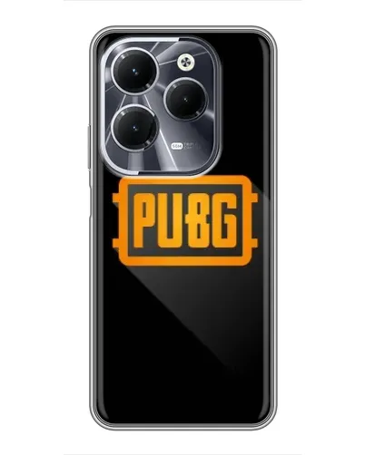 Чехол для Infinix Hot 40 с картинкой «PUBG — рамка лого» Чехол для Infinix Hot 40 с картинкой «PUBG — рамка лого»