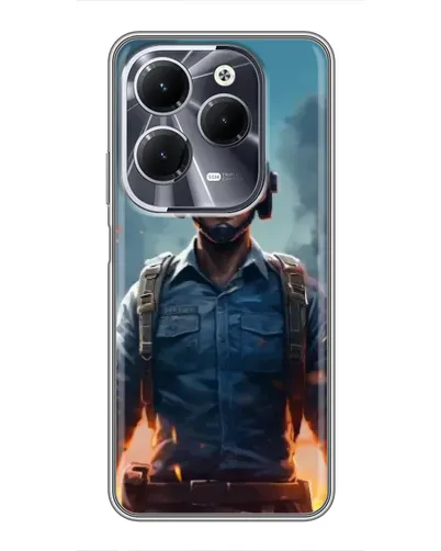 Чехол для Infinix Hot 40 с картинкой «PUBG — реалистичный герой» Чехол для Infinix Hot 40 с картинкой «PUBG — реалистичный герой»