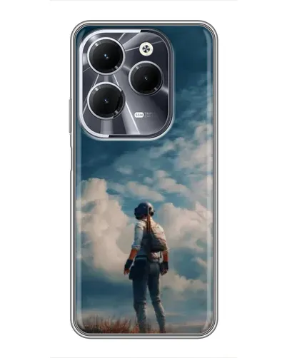 Чехол для Infinix Hot 40 с картинкой «Герой PUBG на скале» Чехол для Infinix Hot 40 с картинкой «Герой PUBG на скале»