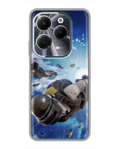 Чехол для Infinix Hot 40 с картинкой «Десант PUBG — прыжок» Чехол для Infinix Hot 40 с картинкой «Десант PUBG — прыжок»