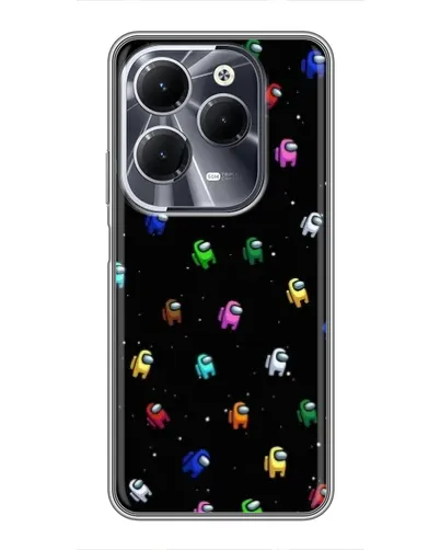 Чехол для Infinix Hot 40 с картинкой «Экипаж Among Us»