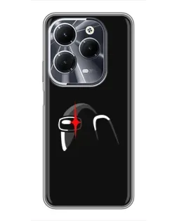 Чехол для Infinix Hot 40 с картинкой «Among Us шлем»