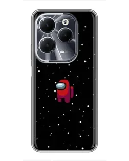 Чехол для Infinix Hot 40 с картинкой «Красный Among Us»