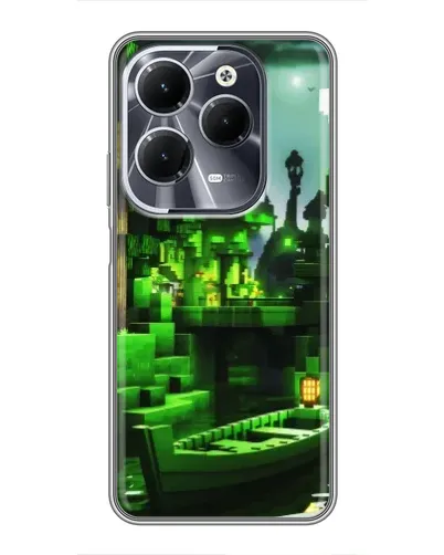 Чехол для Infinix Hot 40 с картинкой «Minecraft лесной пейзаж» Чехол для Infinix Hot 40 с картинкой «Minecraft лесной пейзаж»