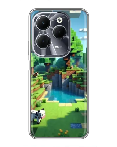 Чехол для Infinix Hot 40 с картинкой «Minecraft летний день» Чехол для Infinix Hot 40 с картинкой «Minecraft летний день»