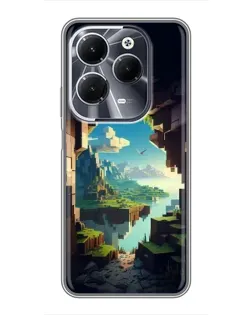 Чехол для Infinix Hot 40 с картинкой «Вид из пещеры»