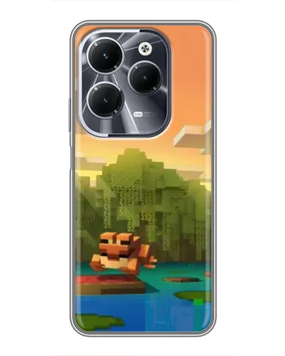 Чехол для Infinix Hot 40 с картинкой «Майнкрафт закат солнца» Чехол для Infinix Hot 40 с картинкой «Майнкрафт закат солнца»