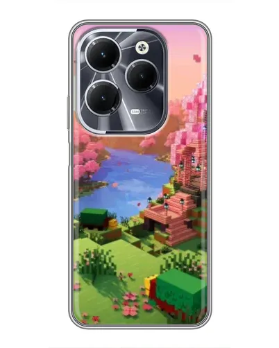 Чехол для Infinix Hot 40 с картинкой «Розовое дерево Minecraft» Чехол для Infinix Hot 40 с картинкой «Розовое дерево Minecraft»