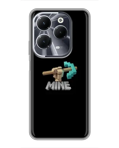 Чехол для Infinix Hot 40 с картинкой «Алмазная кирка» Чехол для Infinix Hot 40 с картинкой «Алмазная кирка»