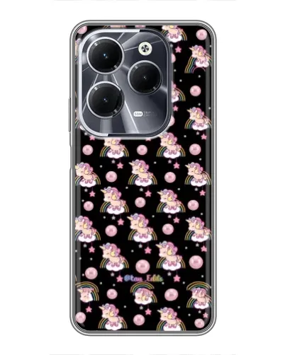 Чехол для Infinix Hot 40 с картинкой «Magic Unicorn паттерн»