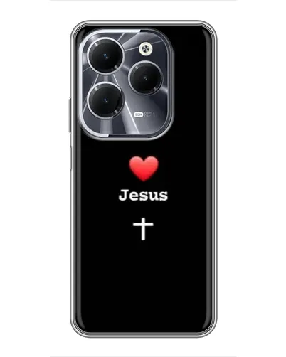 Чехол для Infinix Hot 40 с картинкой «Сердце - Jesus» Чехол для Infinix Hot 40 с картинкой «Сердце - Jesus»