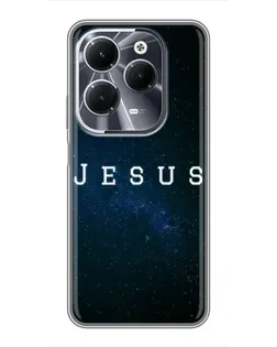 Чехол для Infinix Hot 40 с картинкой «Звездное небо Jesus»