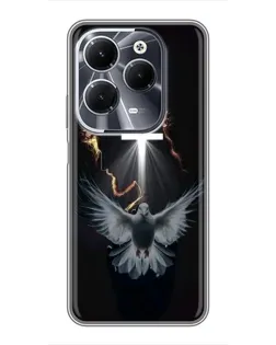 Чехол для Infinix Hot 40 с картинкой «Голубь и Свет»