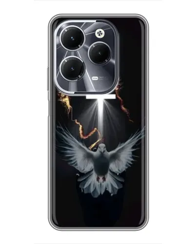 Чехол для Infinix Hot 40 с картинкой «Голубь и Свет» Чехол для Infinix Hot 40 с картинкой «Голубь и Свет»