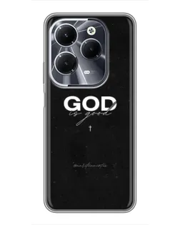 Чехол для Infinix Hot 40 с картинкой «GOD — Бог над всем»