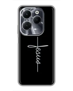 Чехол для Infinix Hot 40 с картинкой «Тонкая линия веры»