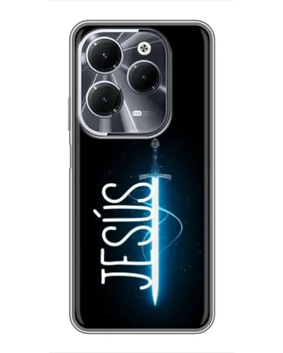 Чехол для Infinix Hot 40 с картинкой «Меч Духа Jesus» Чехол для Infinix Hot 40 с картинкой «Меч Духа Jesus»