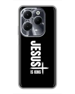 Чехол для Infinix Hot 40 с картинкой «Вертикаль веры Jesus»